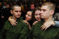 20 пензенских призывников отправились на службу в Кремлевский полк