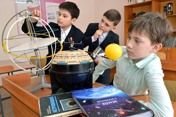 В школе Пензы, где учился А. Самокутяев, открыли кружок по астрономии