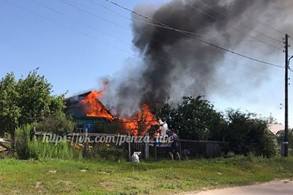 Пожар в частном доме на ул. Чебышева тушили 18 человек