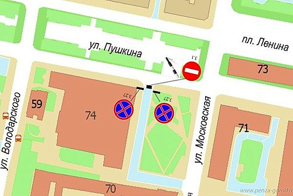 Фото||penza-gorod.ru В Пензе на Первомай ограничат движение транспорта