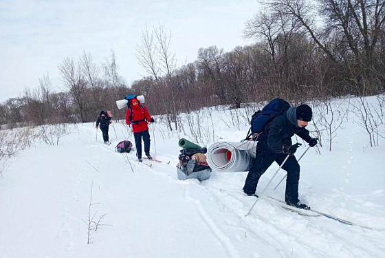 Юные туристы преодолели маршрут в 110 километров на лыжах в Пензенской области