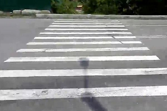 Фото||и видео vk.com/typical_penza, Дмитрий Линьков Дорожники предложили пензенцам пройтись по «зебре» в овраг