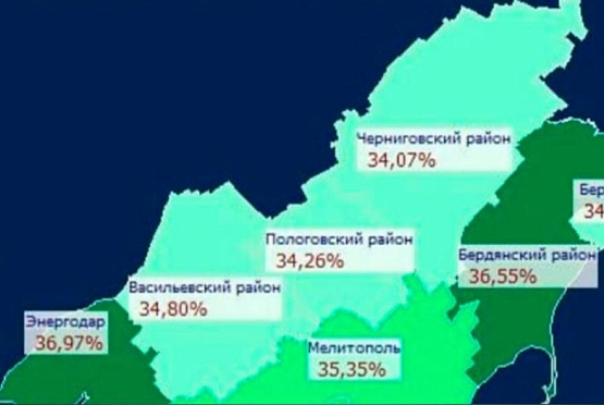 В Пологовском районе Запорожья явка на референдум составила более 34%