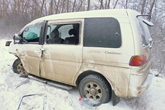 Под Н. Ломовом столкнулись «Калина» и микроавтобус, пострадал мужчина