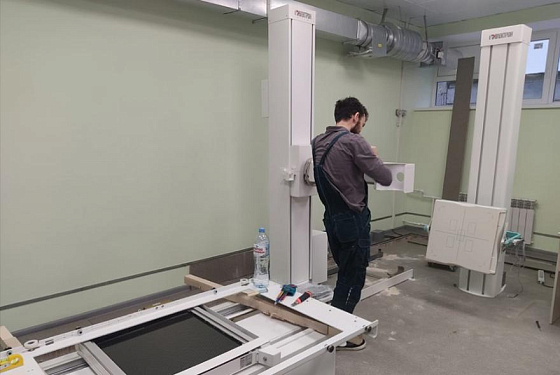 В Белинской районной больнице устанавливают новый рентген-аппарат