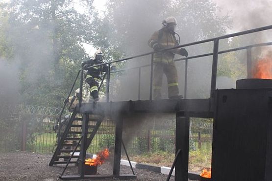 В Пензе открыли огневую полосу психологической подготовки пожарных