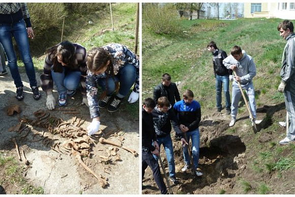 Фото||Наталья ЧУЛАНОВА В Бекове школьники нашли скелет на территории пансионата