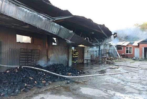 В Пензенской области сгорел хлебозавод