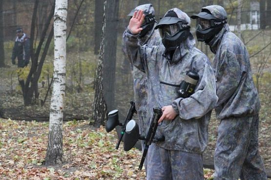 Бойцы ОМОД Пензенской области устроили соревнования по пейнтболу