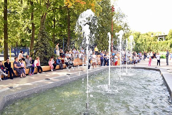 Назван график работы нового фонтана в парке Белинского