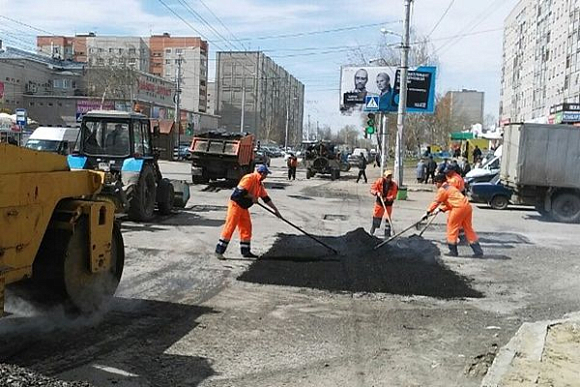 В Пензе ремонтировали дорогу на улицах Пушкина и Лядова