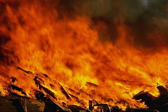 В Пензенской области в огне погиб мужчина