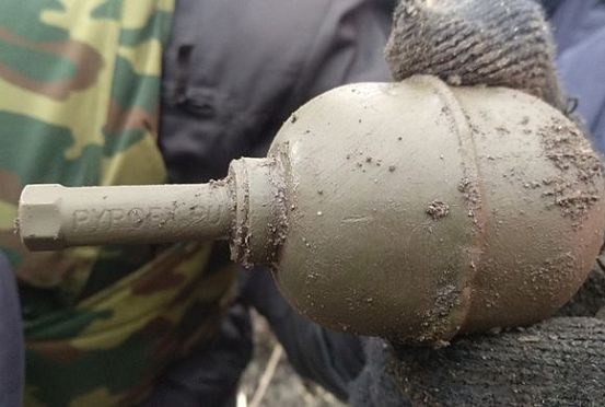 В Пензе на ул. Ульяновской рабочие нашли гранату