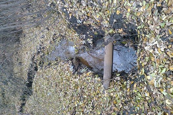 Фото||minleshoz.pnzreg.ru В Пензе нефтепродукты через ручей Безымянный попадают в Суру