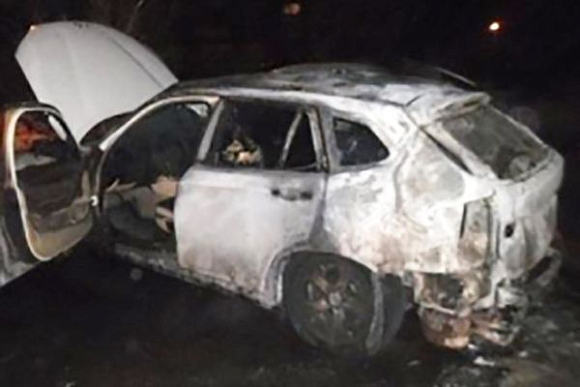 В Пензе на ул. Ладожской ночью сгорел автомобиль