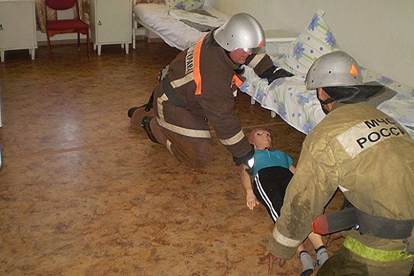 В Шемышейском районе прошли учения пожарных и медиков