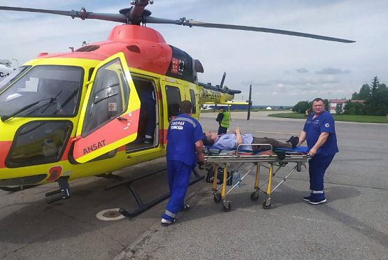 Пензенца с инфарктом миокарда отправили в больницу на вертолете